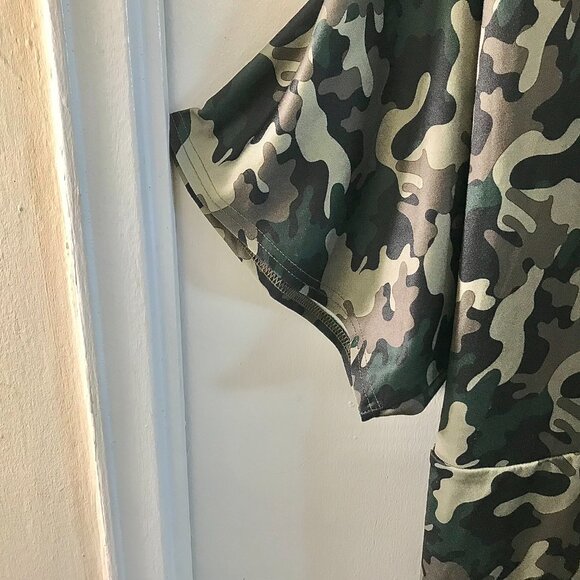 Women's NY & Co. Green Camo Short Sleeve Dress w/belt - Size XXL (NWT) - Picture 5 of 5